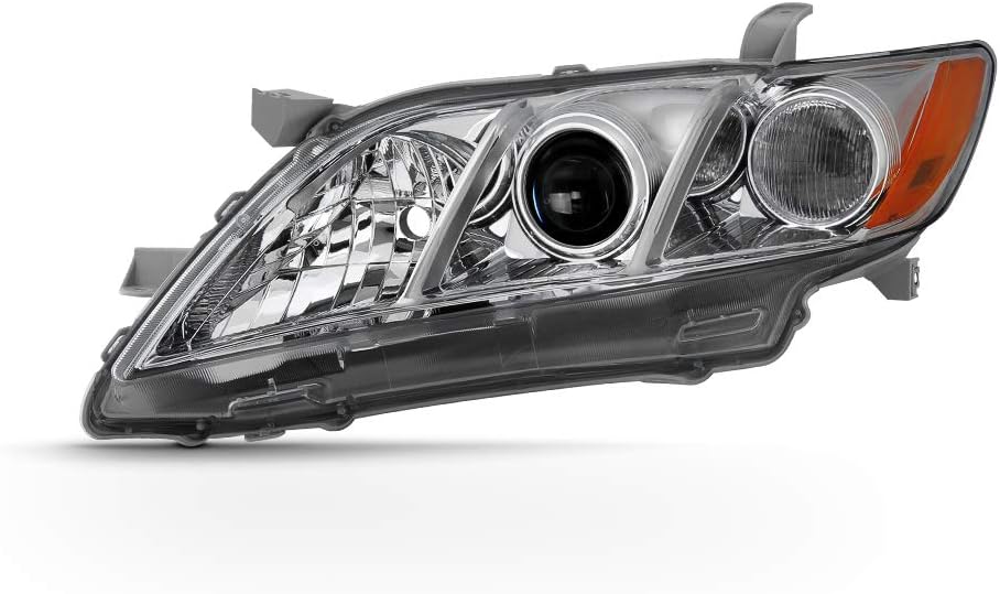 Chrome Bezel Left Projector Headlight Housing Headlamp Assembly For 2007-2009 Toyota Camry F4883