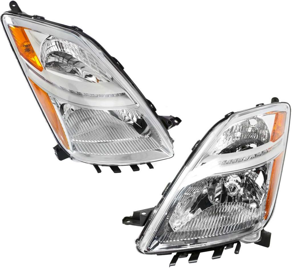 Headlight Assembly Pair for Toyota Prius 2005-2009 DOT Y927190