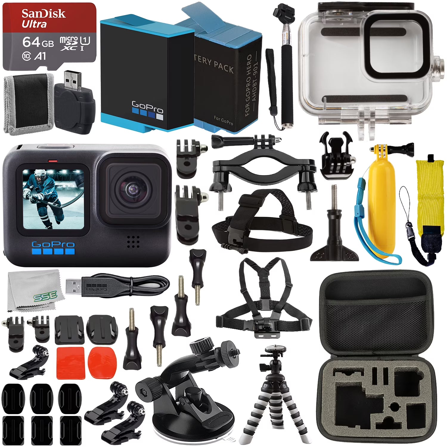 GoPro HERO10 Black with Accessory Bundle V111758