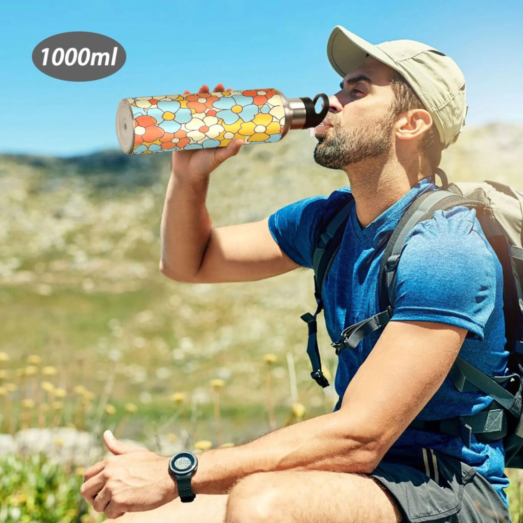 20 oz Insulated Stainless Steel Water Bottle with Straw Lid X82020