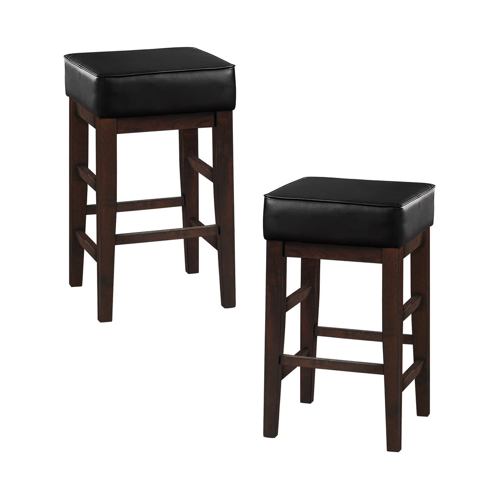 Black Counter Height Barstool Set of 2 P462420