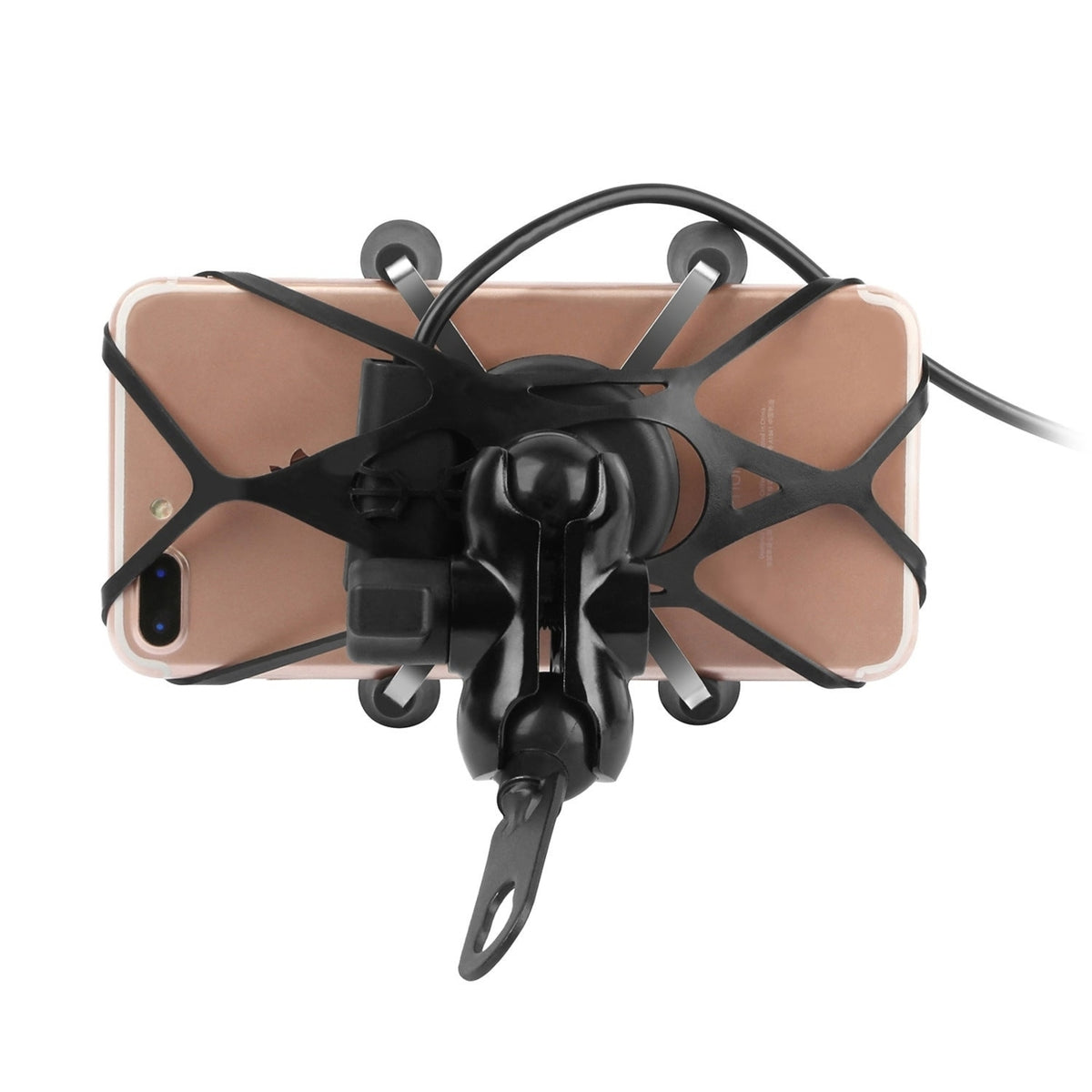 Motorcycle Handlebar Mount Holder with USB Charger G805