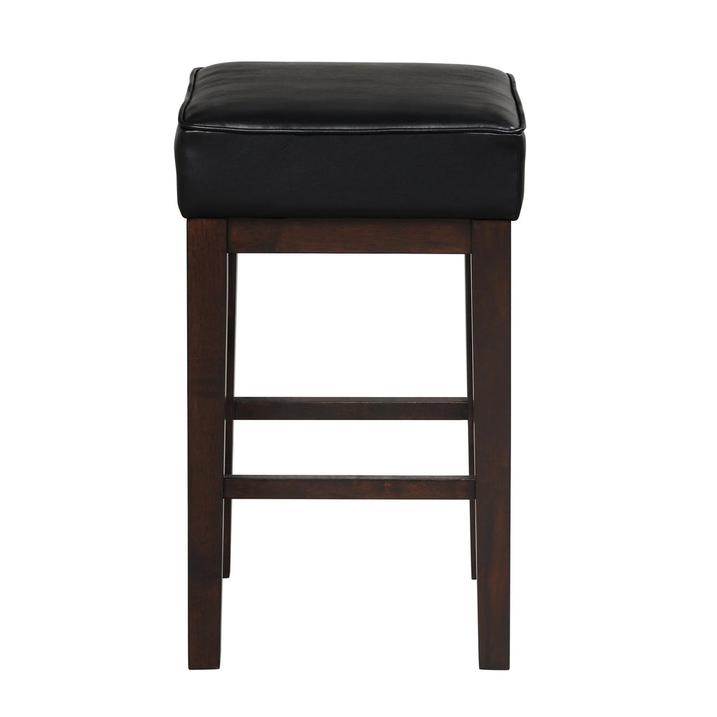 Black Counter Height Barstool Set of 2 P462420