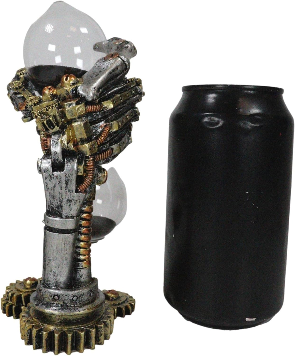 Steampunk Sand Timer with Black Sands Figurine Accent Decor L96319