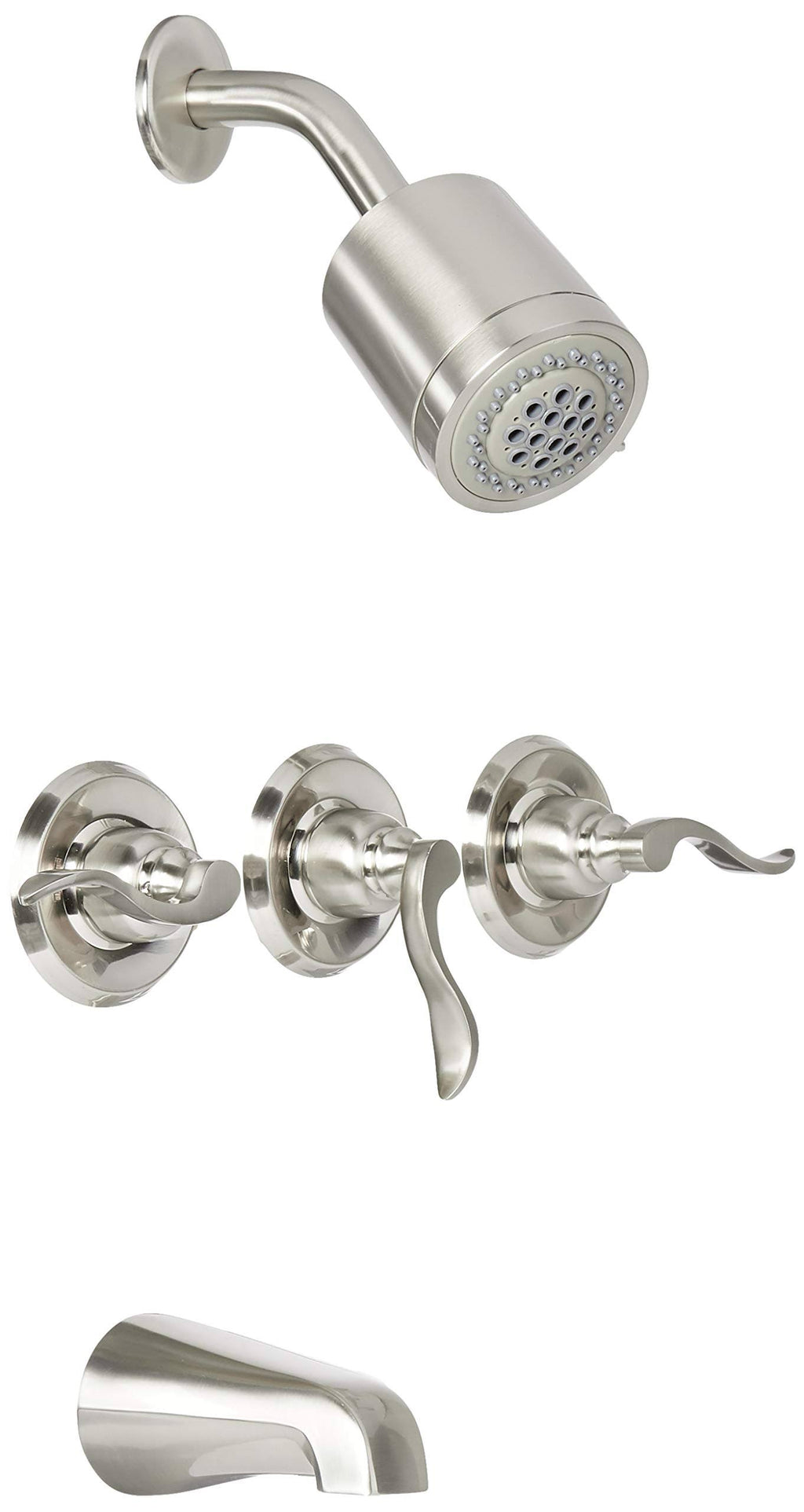 French Tub & Shower Faucet with Three Handle A37470