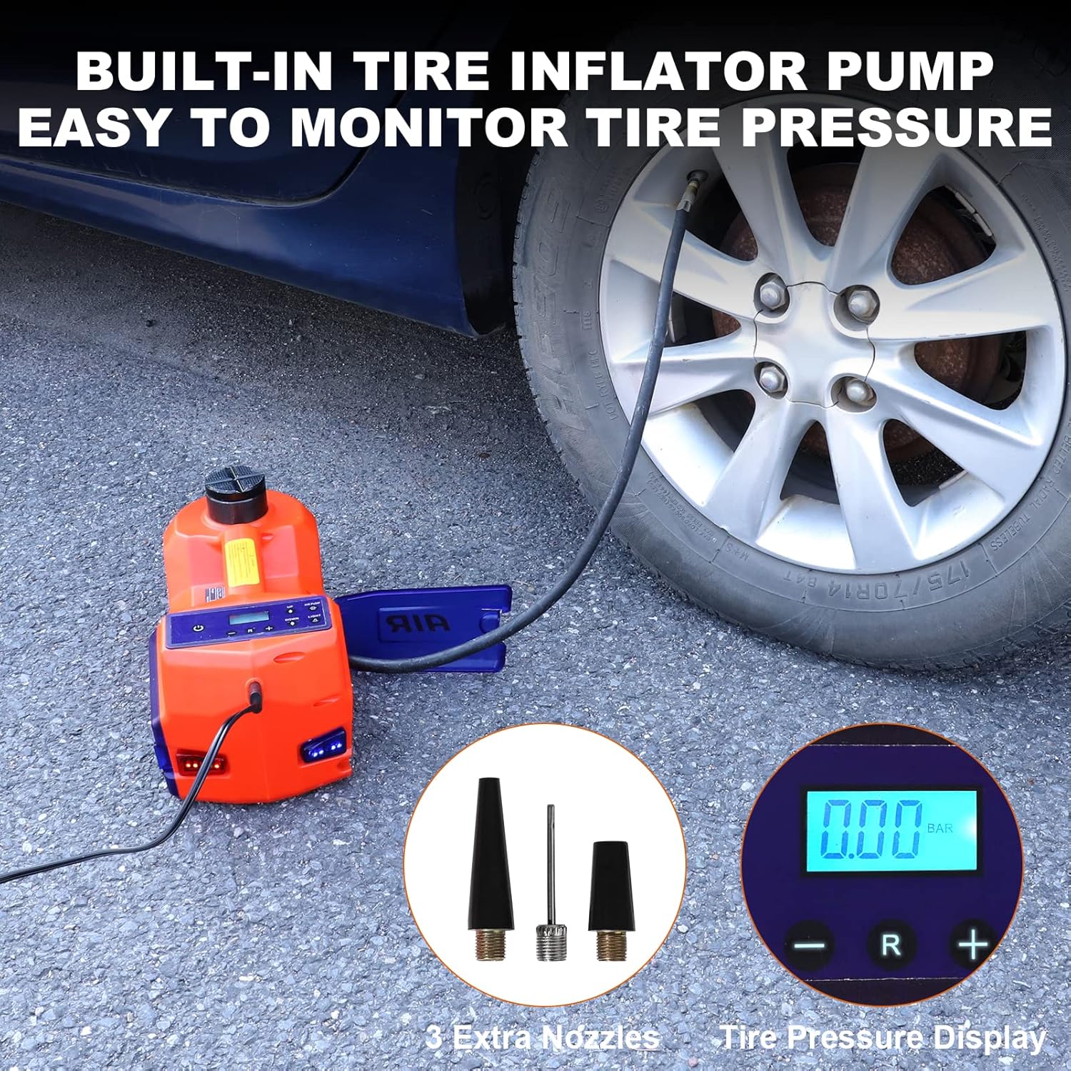 5 Ton Electric Car Hydraulic Jack with Touch Screen Z641753
