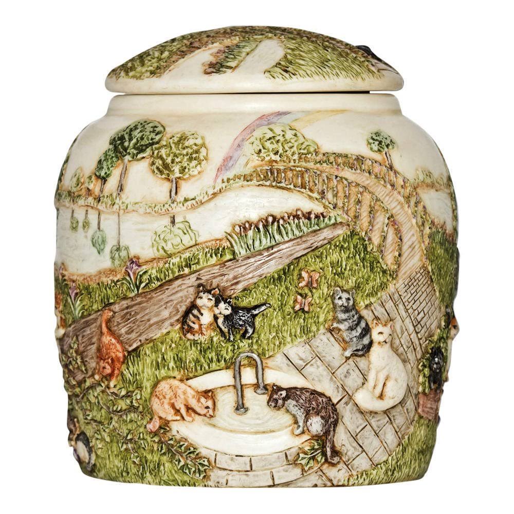 Cat Rainbow Bridge III Pet Cremation Urn K2719