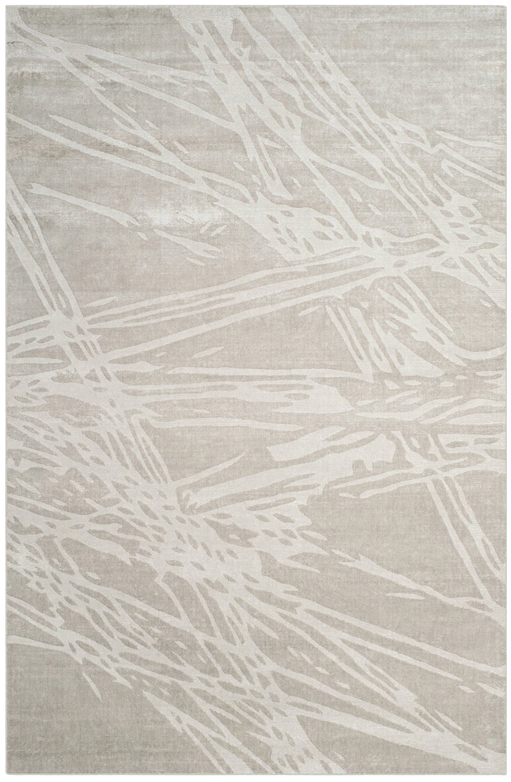 Grey Abstract Area Rug, 6' x 9' K346188