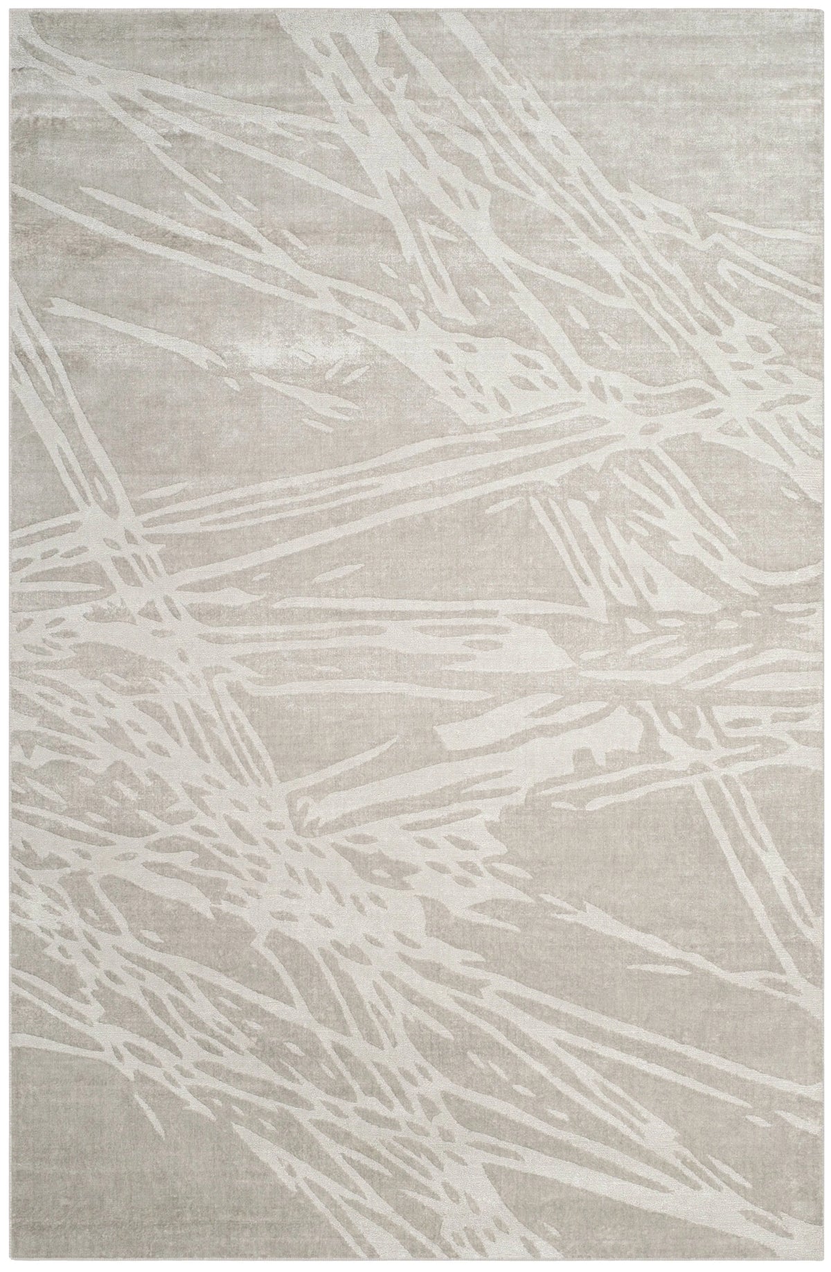 Grey Abstract Area Rug, 6' x 9' K346188