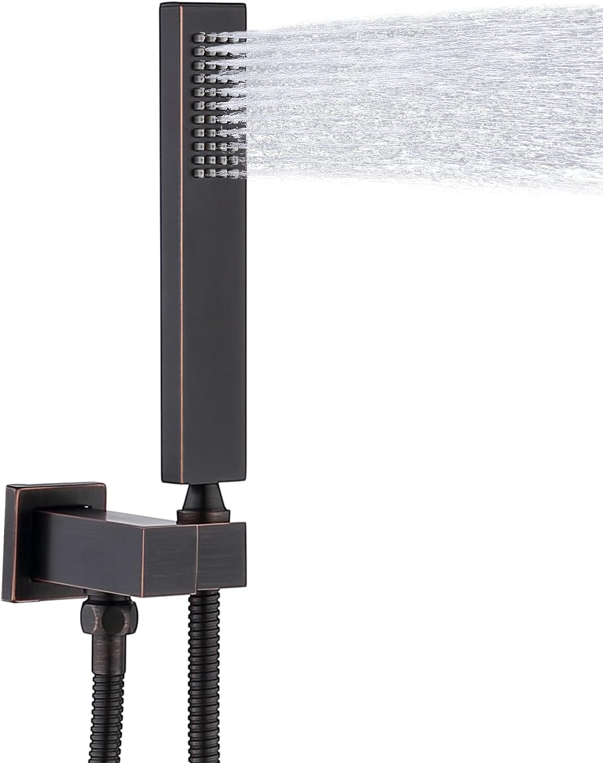 Brushed Nickel Solid Brass Hand Held Shower Wand and Hose Set, Pack of 2 B132