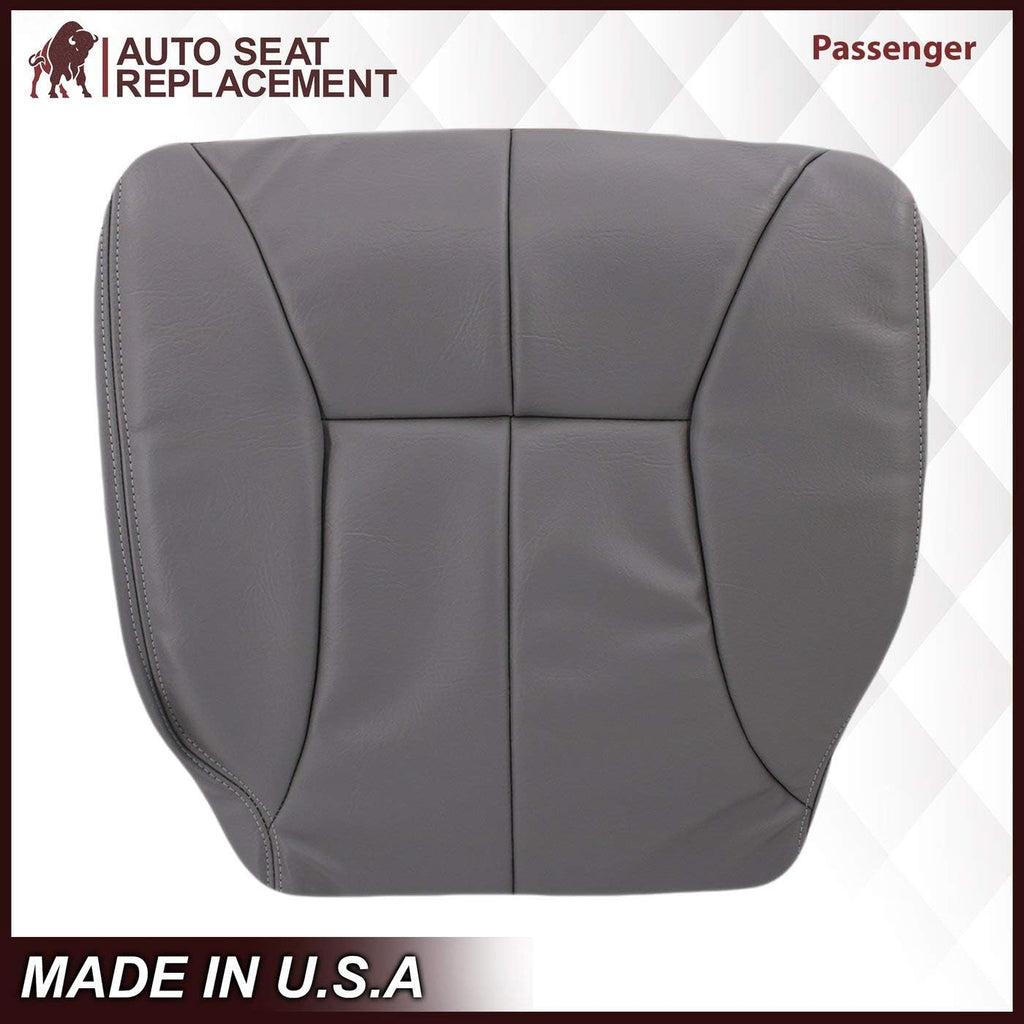 Agate Dark Gray Synthetic Leather Front Seat Cover Z54264