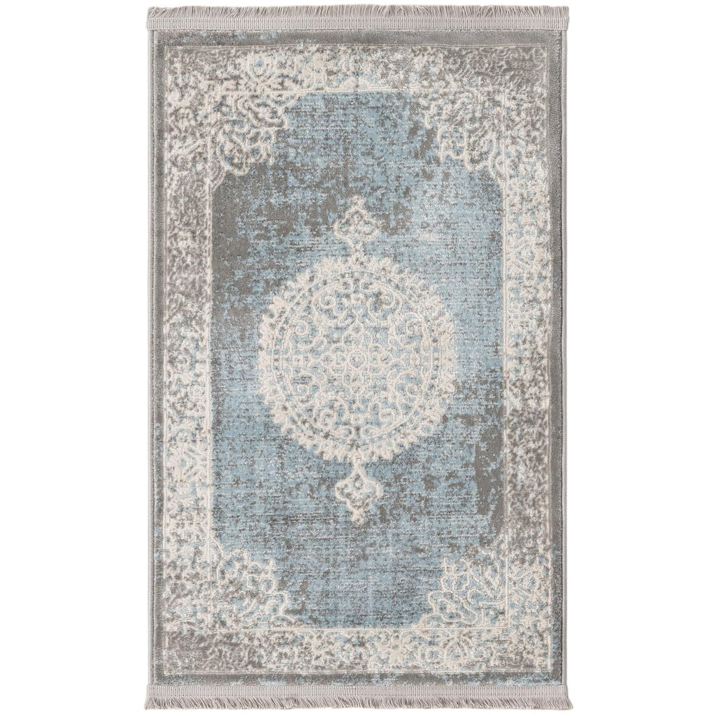 Light Green Area Rug 4'x6' Z83886