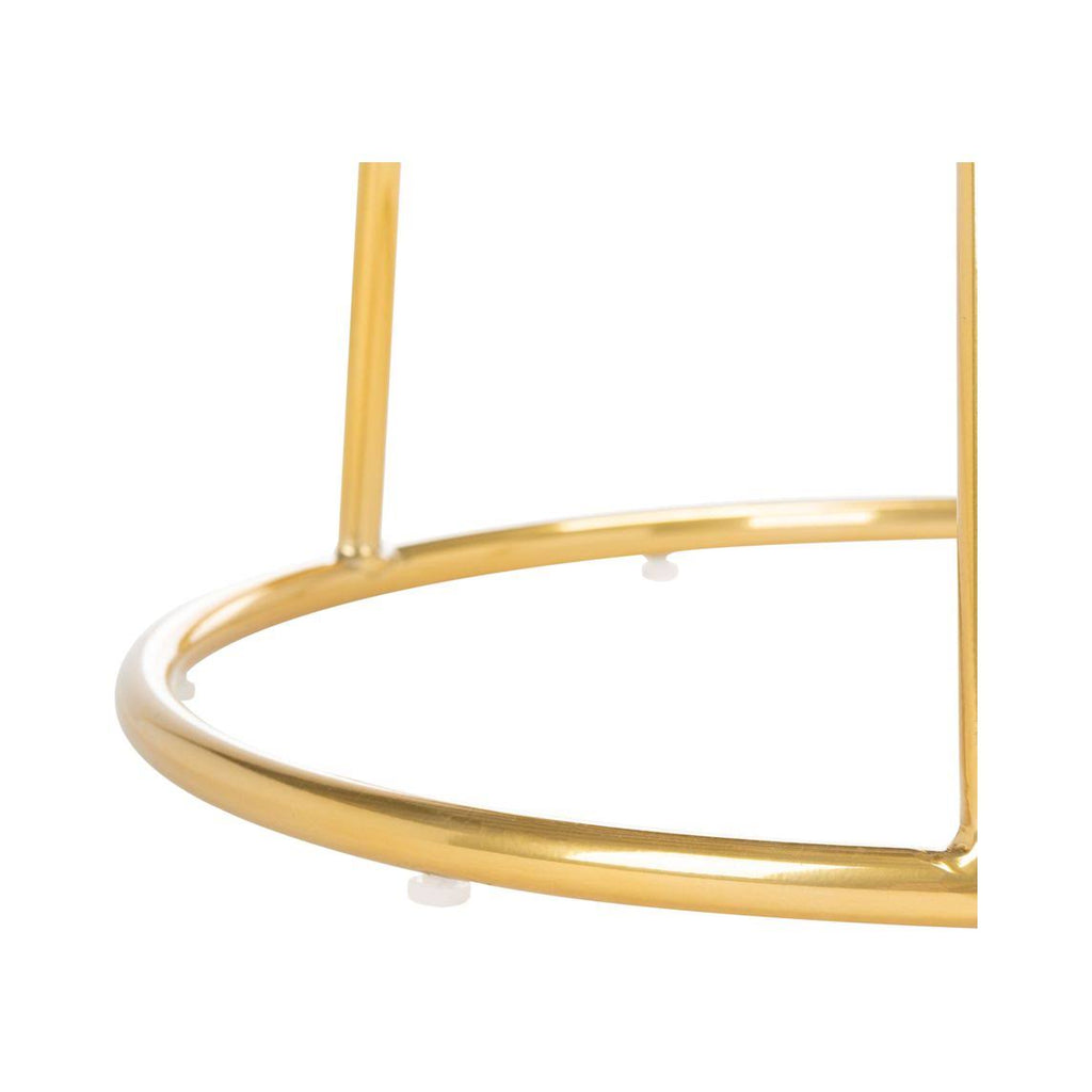 Lilac / Gold Round Bar Stool T393