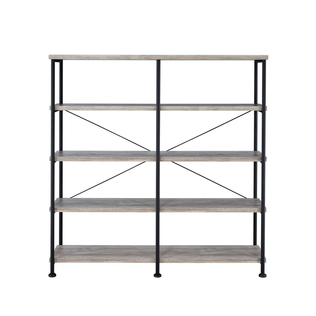 Antique Nutmeg Double-Wide Bookcase K6614