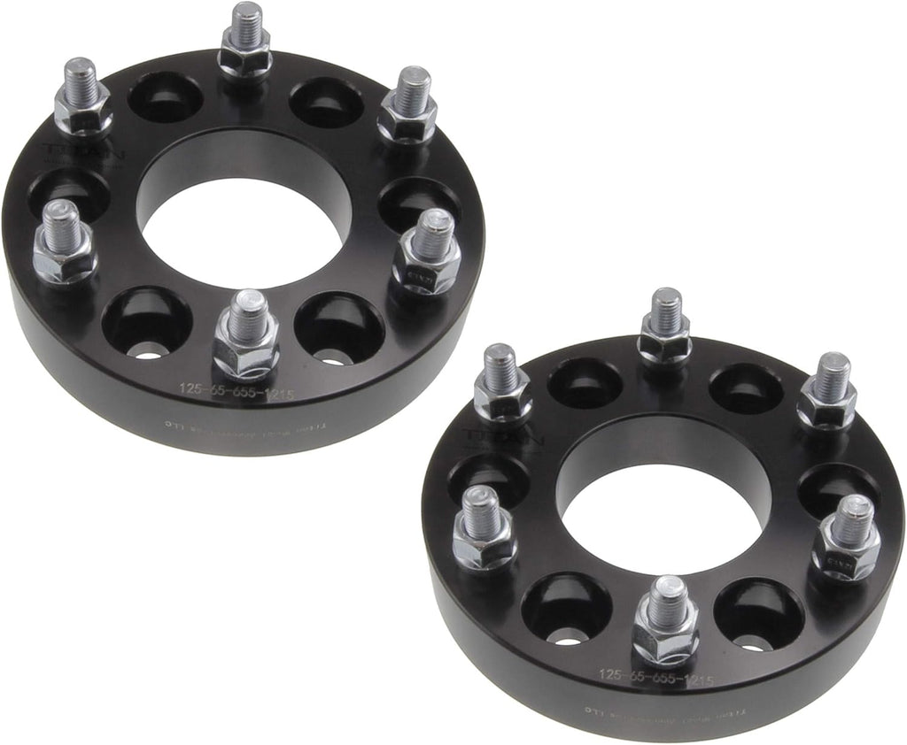1.25" 32mm 6x5 to 6x5.5 Wheel Adapters 12x1.5 Studs N596077