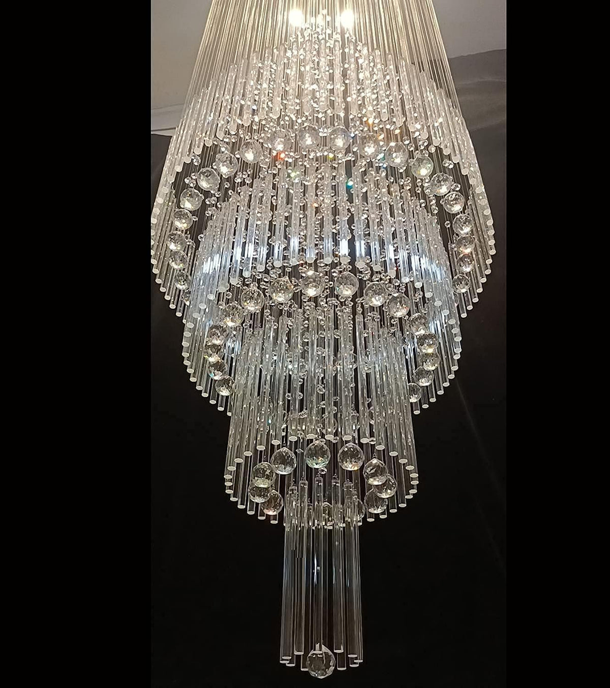 Crystal Raindrop Chandelier, 12 Bulbs O922134