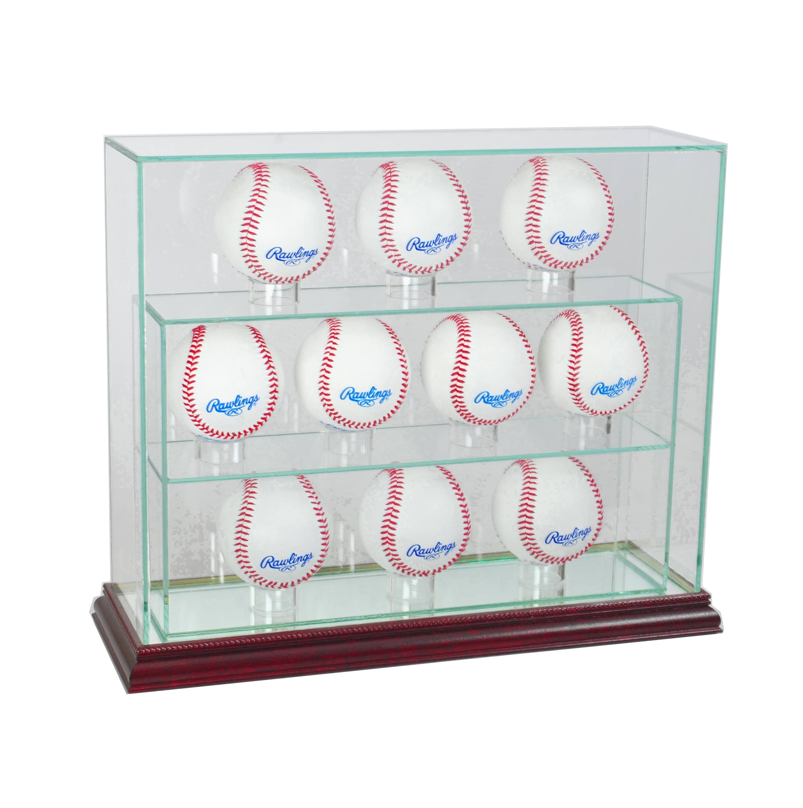 Cherry Baseball Upright Display Case X43464