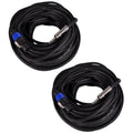 Pair of 100 Foot 12 Gauge Speakon to 1/4 inch Speaker Cables O145157