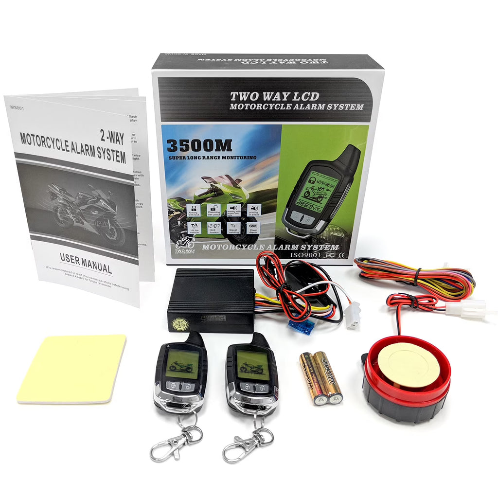 2 Way Motorcycle Alarm Pager Remote Engine Start G635223
