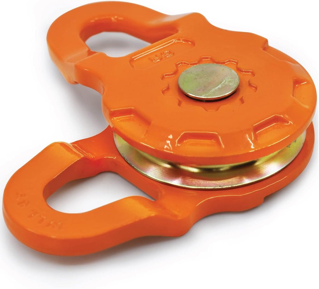 Snatch Block Winch Pulley, 12,000 lbs Working Load Limit, Pack of 2 R8378