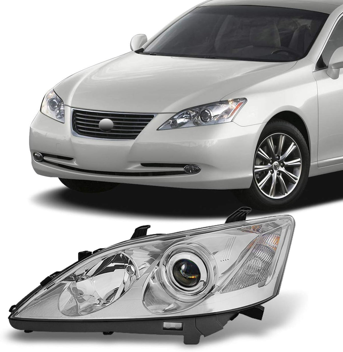 Driver Left + Passenger Right Halogen Headlights Pair J5242
