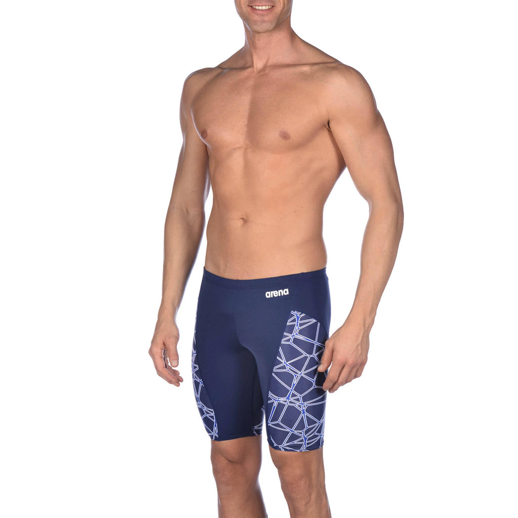 Navy/Neon Blue Jammer Swimsuit Q4417
