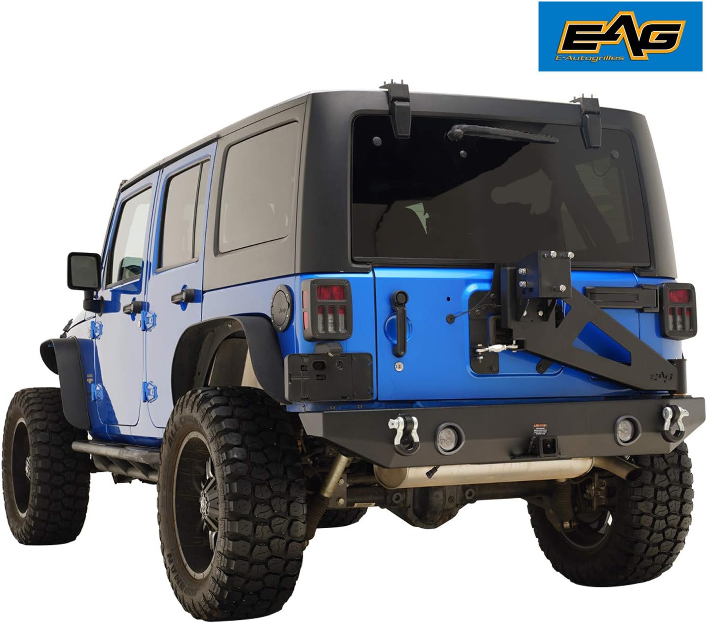 Stubby Front Bumper and Rear Bumper with Tire Carrier Combo L4375
