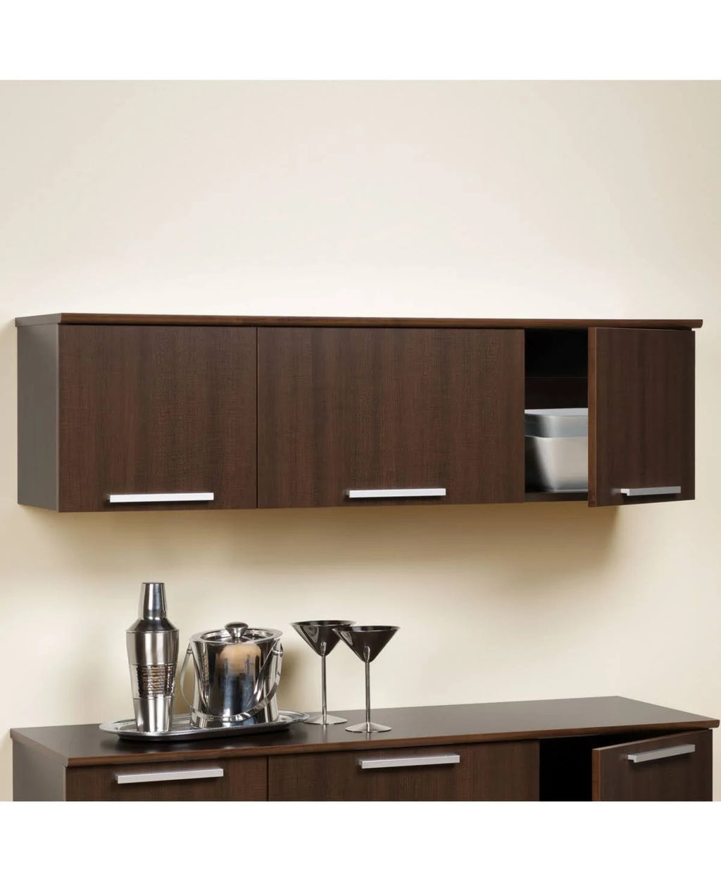 Black Wall Mounted Hutch P647