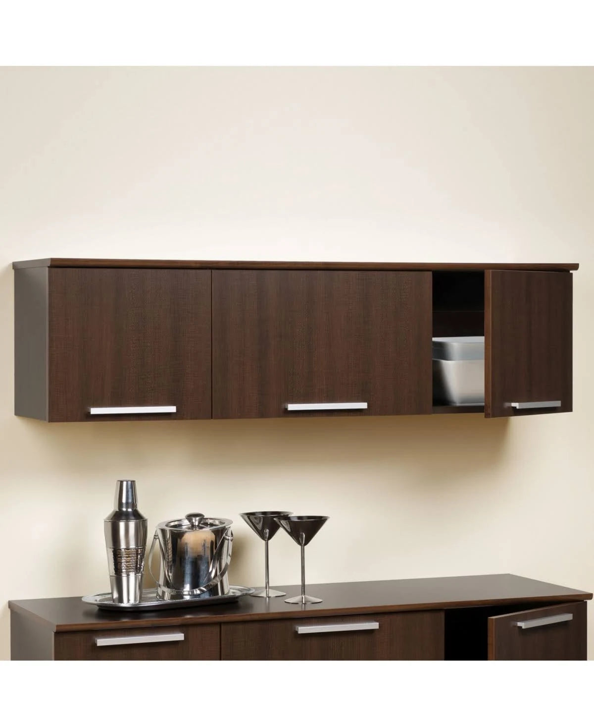 Black Wall Mounted Hutch P647