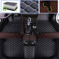 Beige Leather Waterproof Full Coverage Car Floor Mats N5952