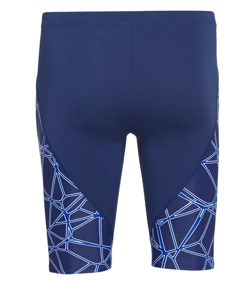 Navy/Neon Blue Jammer Swimsuit Q4417