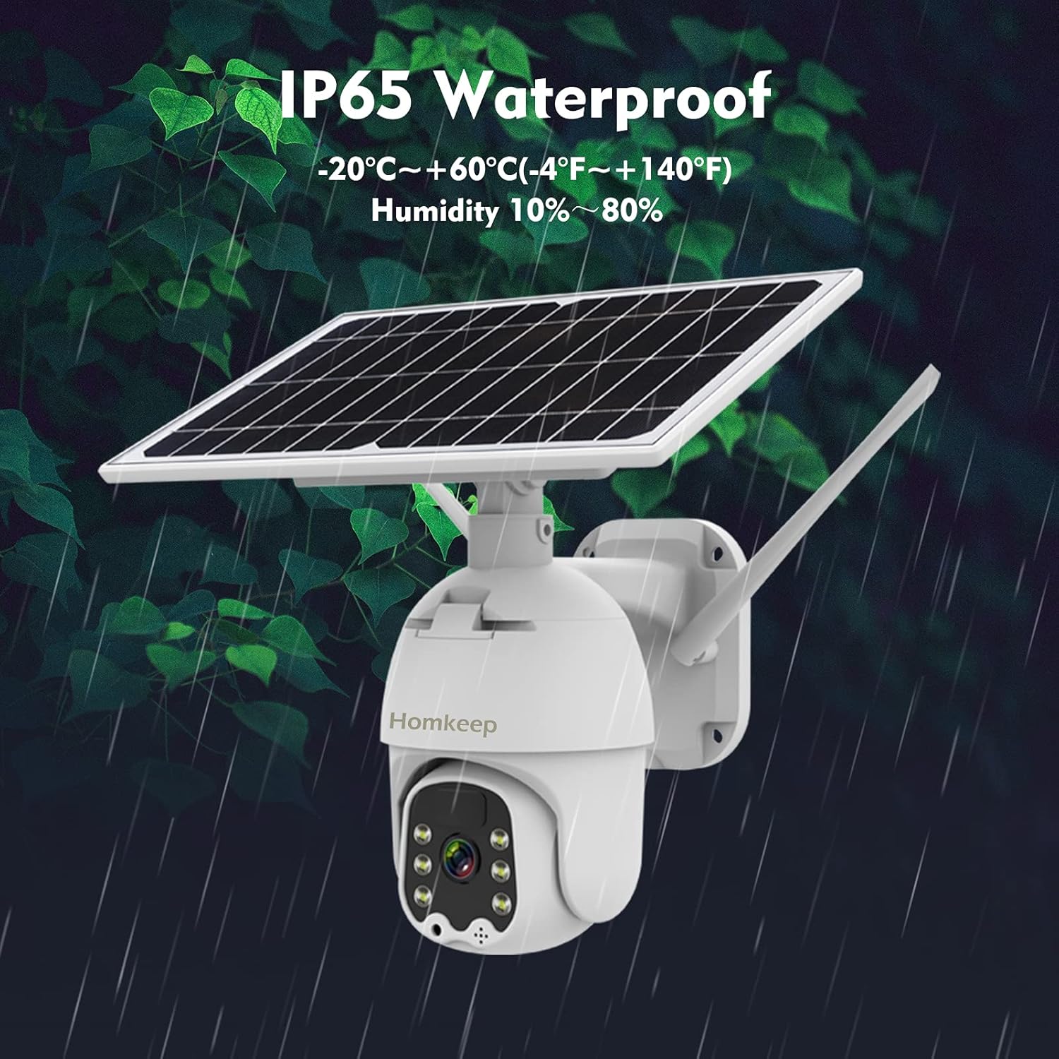 PTZ 360° View 1080P Wireless WiFi Rechargeable 19200mAh Battery IP Surveillance Camera S537
