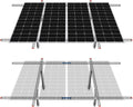 Adjustable Solar Panel Mounting Brackets Kit for 1-4pcs Solar Panels U370359