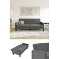 Fabric Tufted Sofa Bed Gray D263