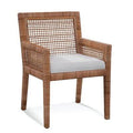 Beige and Cream Stripe Dining Chair Z13587