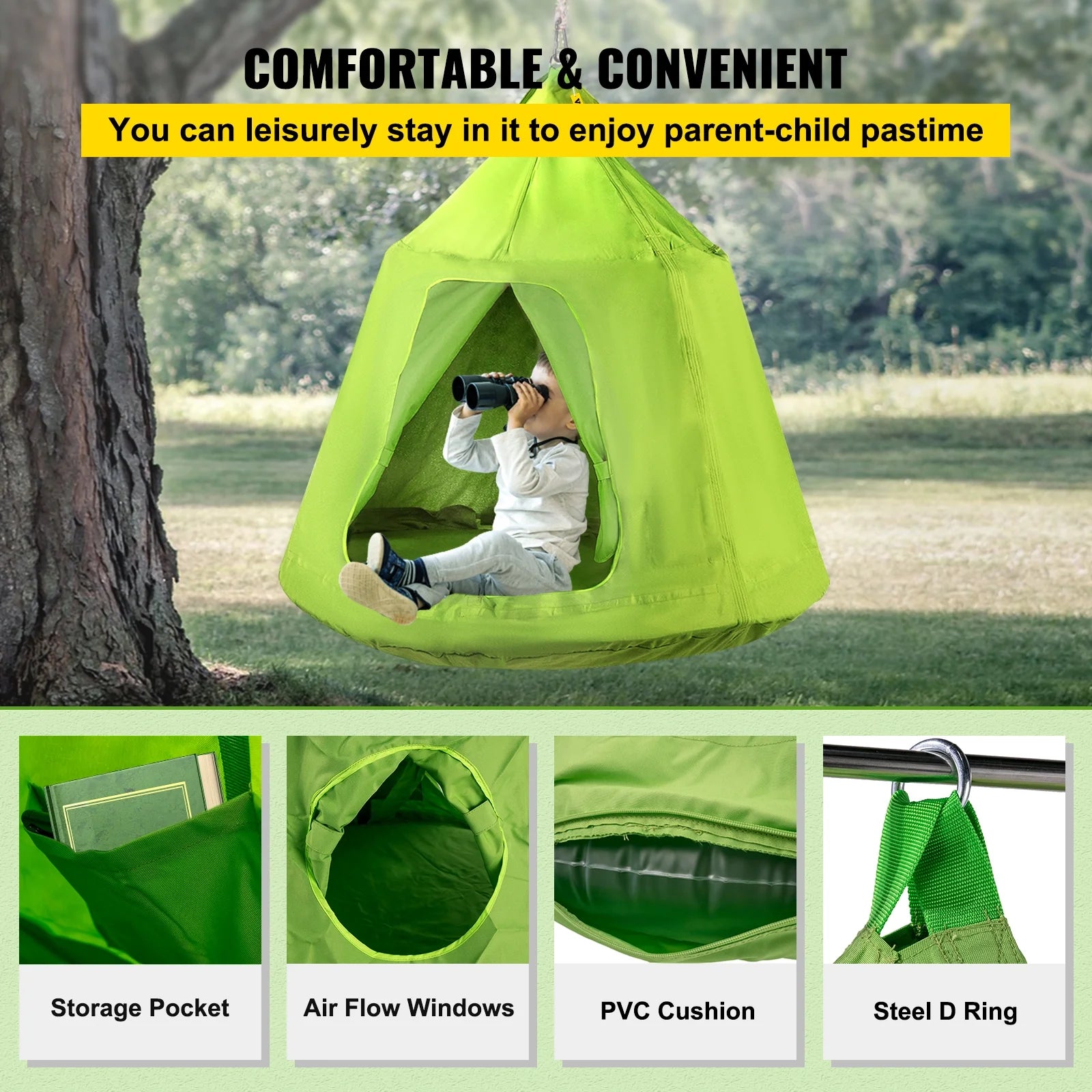 Green Hanging Tree Tent Hammock V499