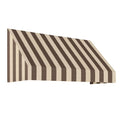 Brown/Tan Stripe Acrylic Fixed Awning R61990