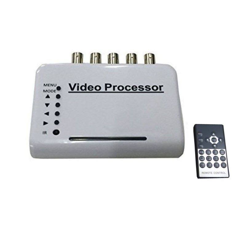 4 Channel CCTV Video Quad Splitter Processor System Kit Switcher O6432