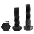 1 1/2 inch-12 x 7 inch Fine Thread Grade 5 Hex Cap Screw Medium Carbon Steel Black Oxide Pk 7 Q78677