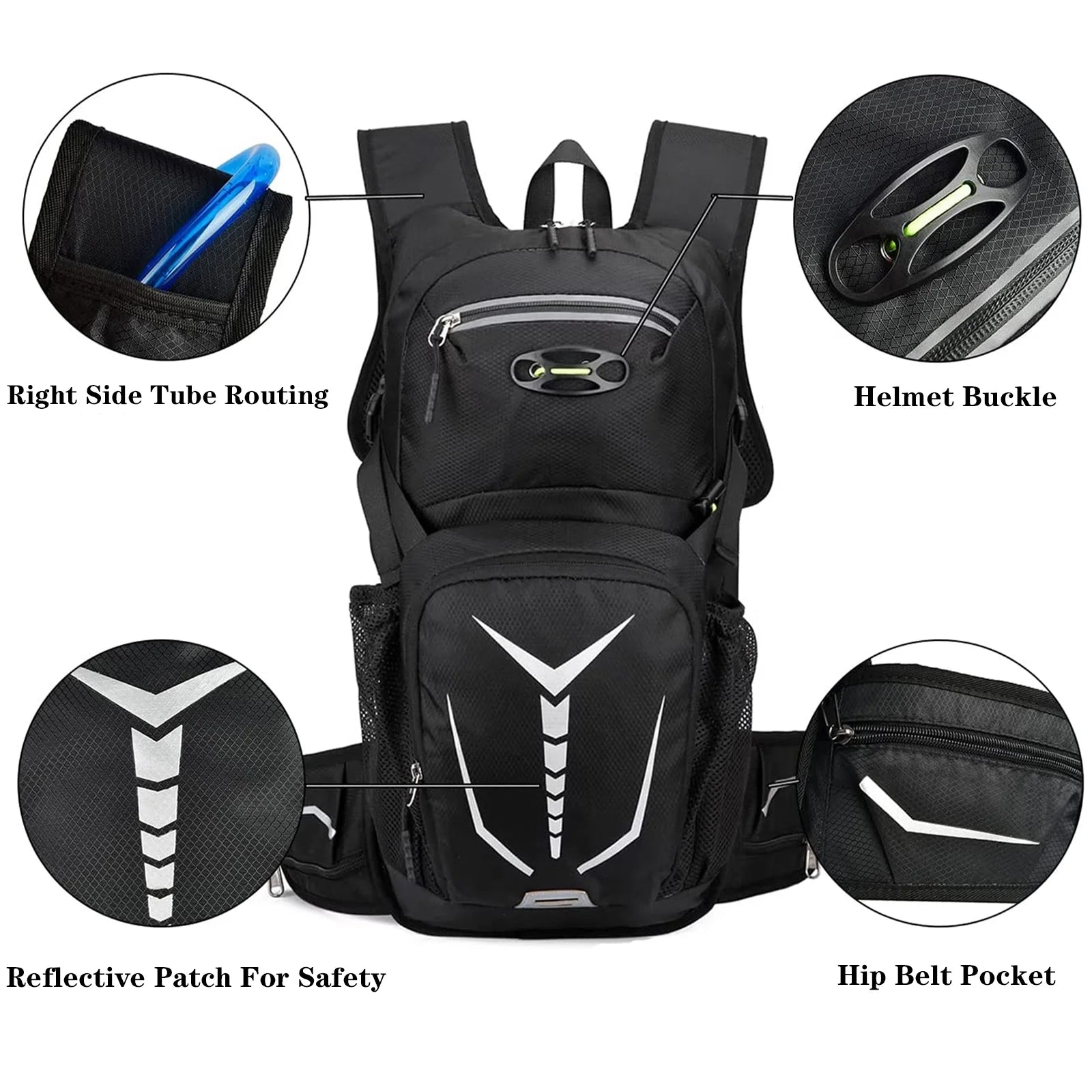 2L Water Bladder Hydration Backpack Q70391