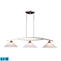3 Light LED Island in Satin Nickel I273