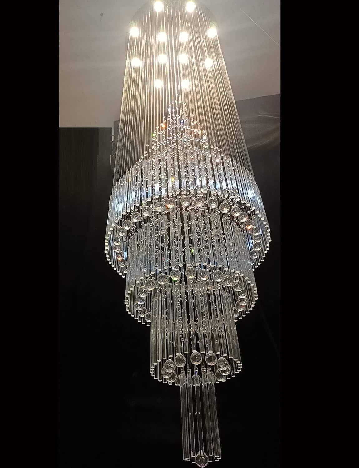 Crystal Raindrop Chandelier, 12 Bulbs O922134