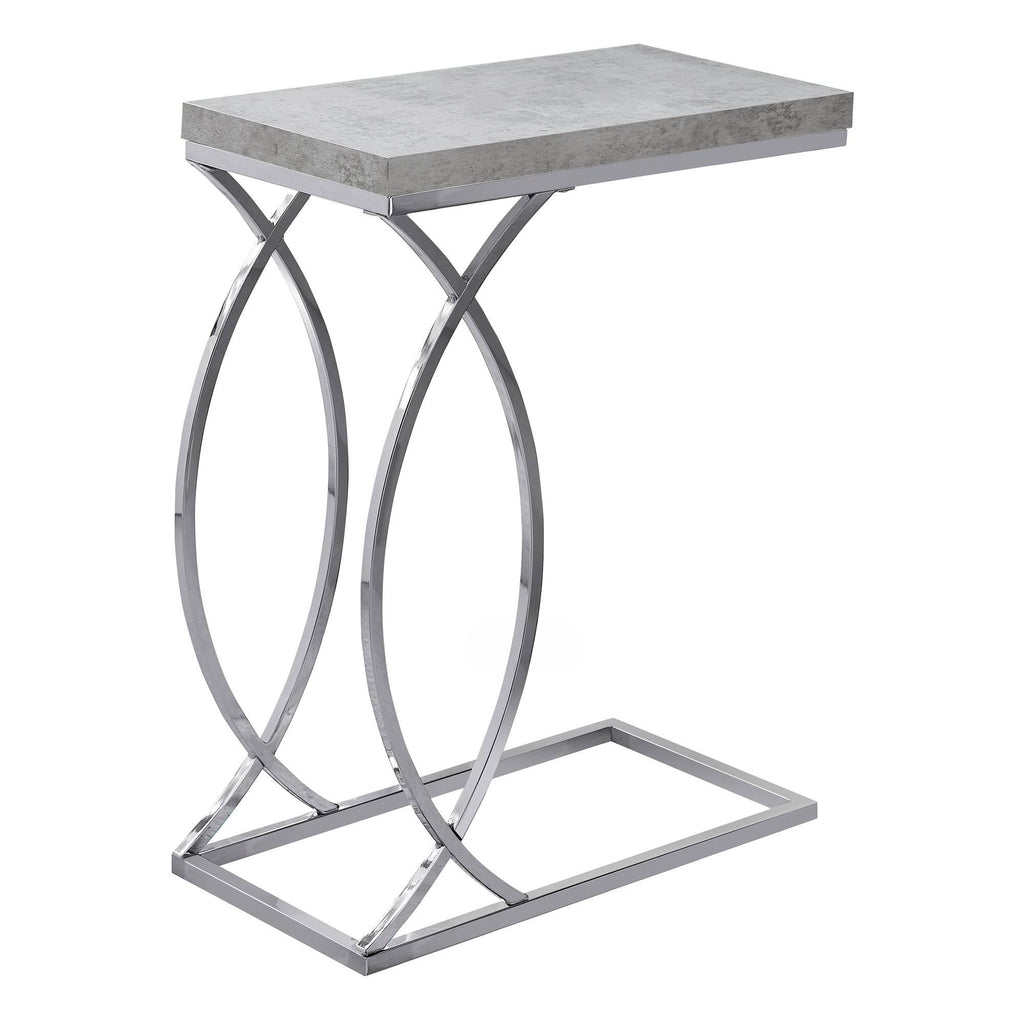 Grey MDF Laminate Metal Accent Table B831313