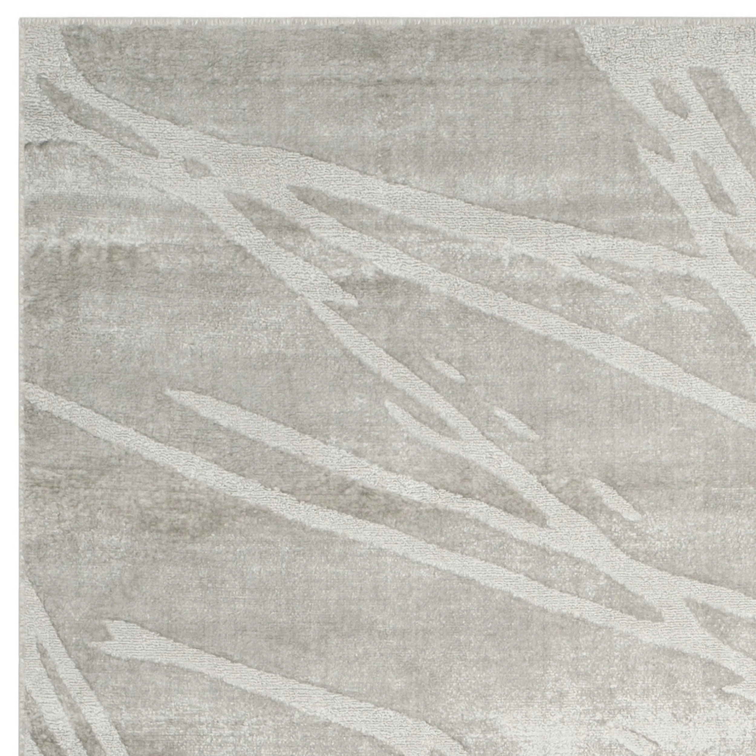 Grey Abstract Area Rug, 6' x 9' K346188