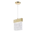 Gold Leaf Metal LED Pendant N5232