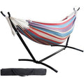 2 Person Double Hammock with 9 ft Steel Stand and Carrying Case C531298