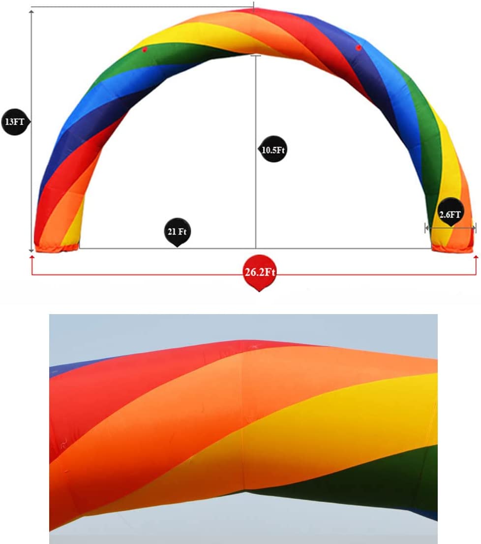 26 feet Inflatable Rainbow Advertising Arch Oxford Cloth H97168