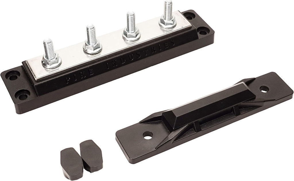 400 Amp Solid Copper Busbar 4 Stud Terminal Block Pack of 2 S6627