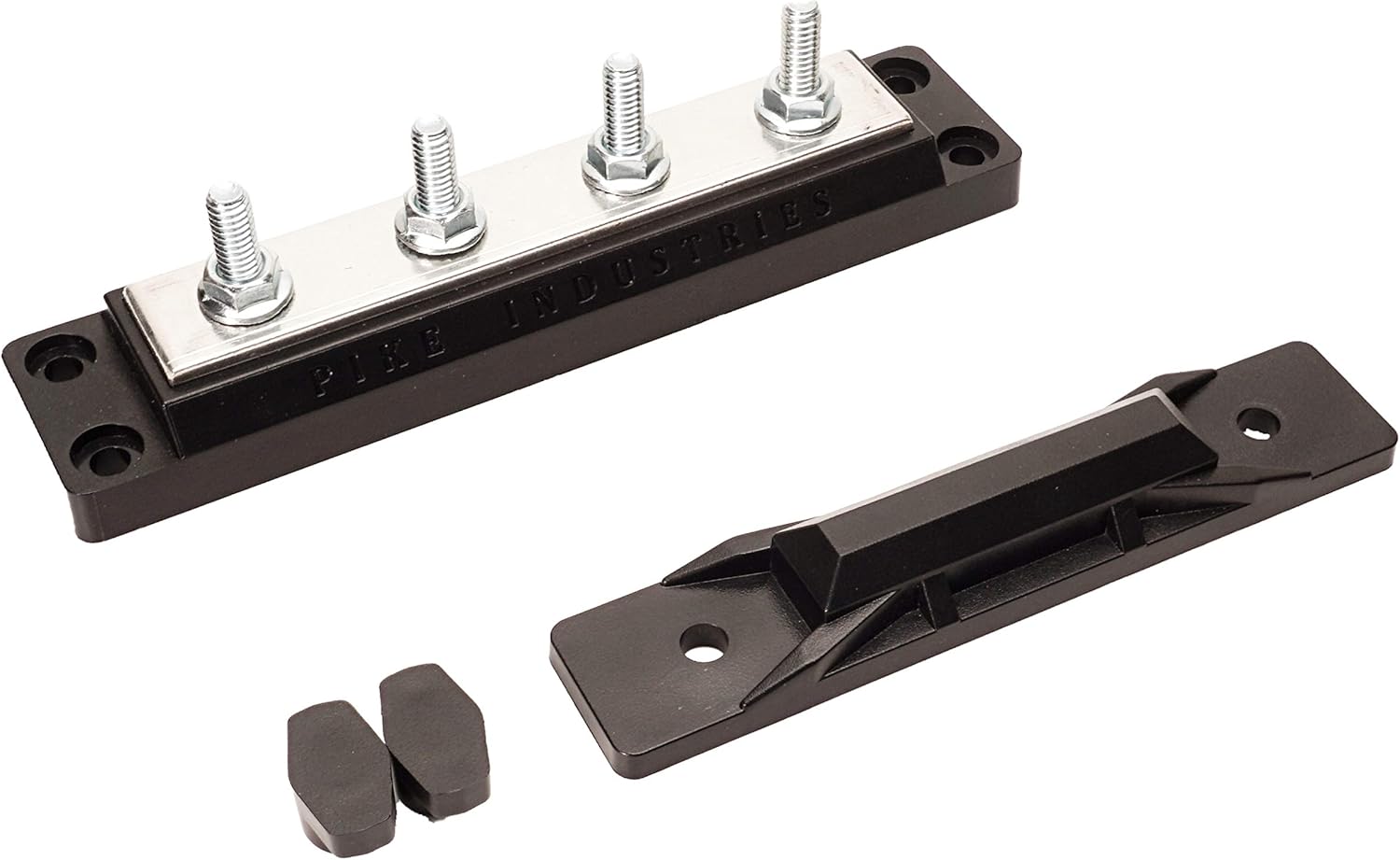 400 Amp Solid Copper Busbar 4 Stud Terminal Block Pack of 2 S6627