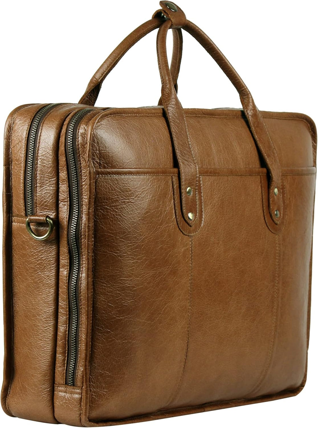 18 Inch Genuine Leather Messenger Laptop Bag K944